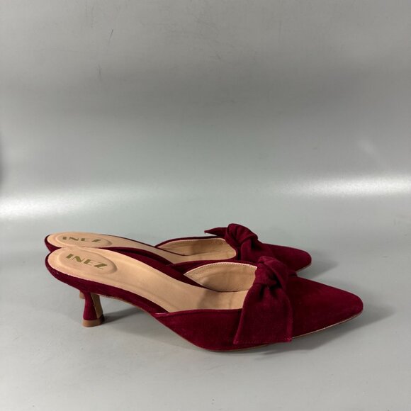 New Inez Vivi Pinot Suede in Red, Size 8 1/2 - Picture 3 of 16